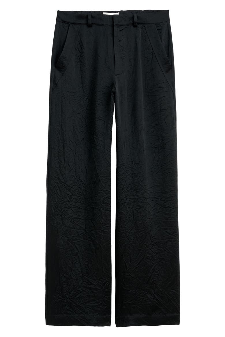 Claire High Waist Wide Leg Pants, Alternate, color, BLACK