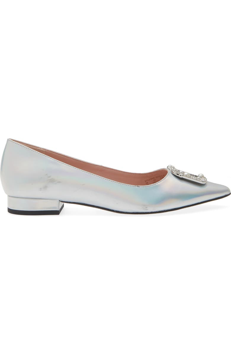 Kate Spade New York buckle up pointed toe pump, Alternate, color, Iridescent
