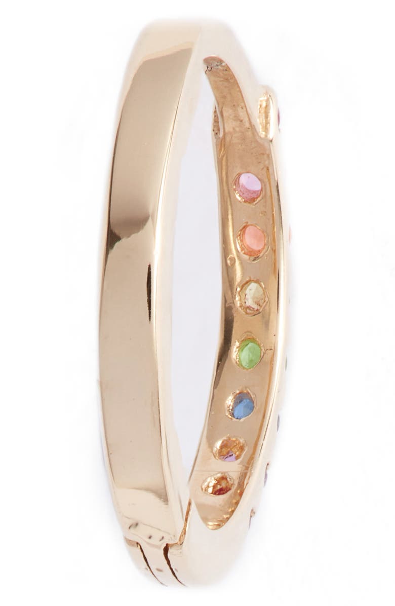 Anzie Cleo Rainbow Huggie Hoop Earrings, Alternate, color,
