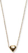 Argento Vivo Sterling Silver Puffy Heart Necklace