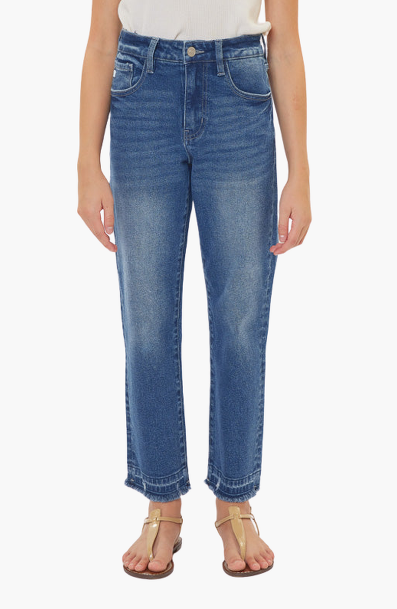 KanCan Royal High Rise Mini Straight Leg Jeans, Main, color, Medium Wash