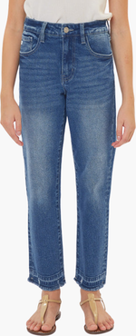 KanCan Royal High Rise Mini Straight Leg Jeans
