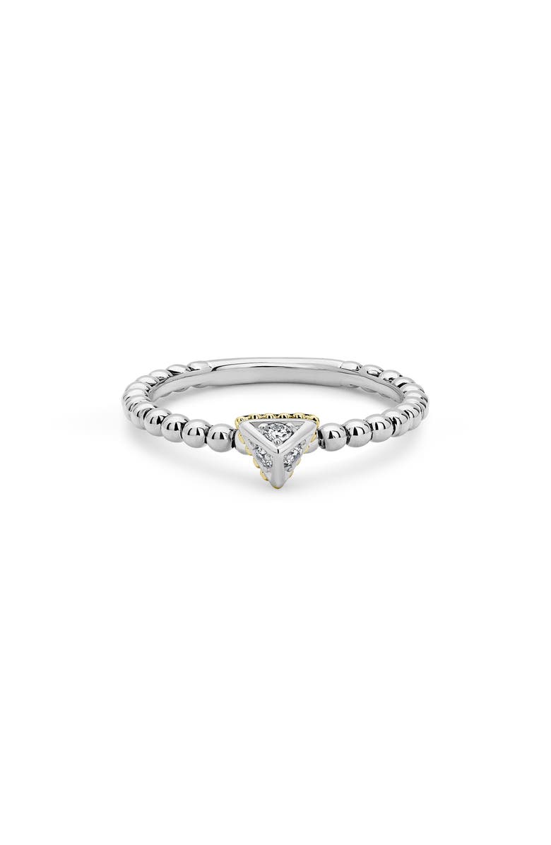 LAGOS KSL Diamond Pyramid Stacking Ring, Alternate, color,