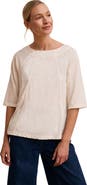Celtic & Co. Linen Blend Short Sleeve Swing Top