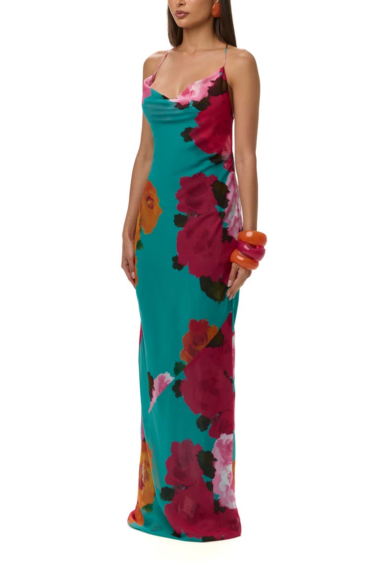 Floral Chiffon Slipdress, Alternate, color, FLORA SPRITZ