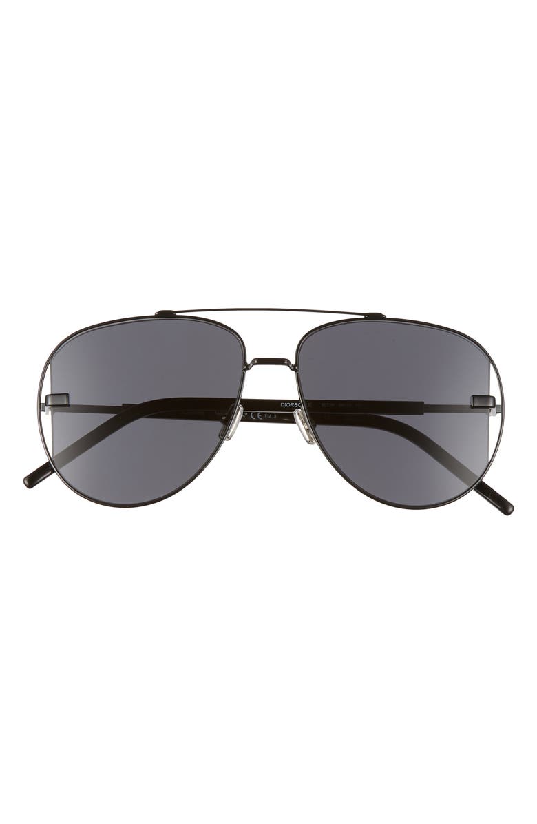 DIOR HOMME Diorscale 58mm Polarized Aviator Sunglasses, Main, color, 