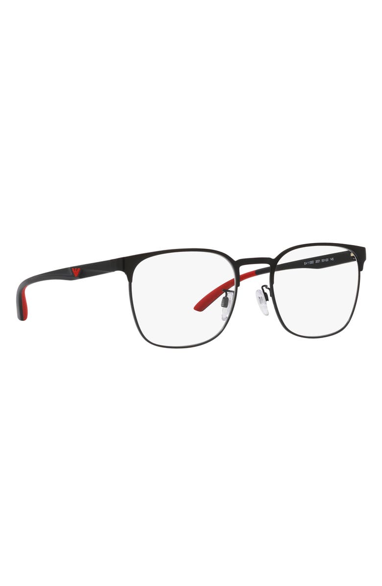 Emporio Armani 55mm Pillow Optical Glasses, Alternate, color, 