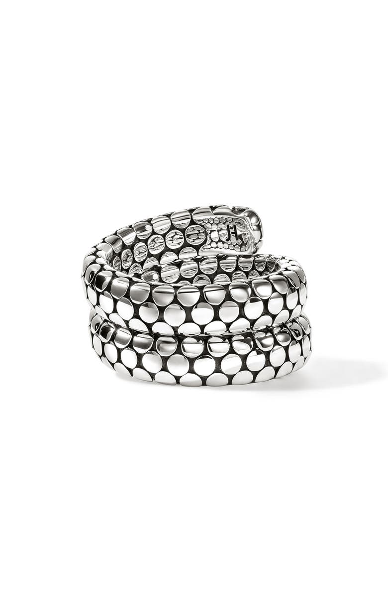 John Hardy Dot Double Coil Ring, Alternate, color, Silver