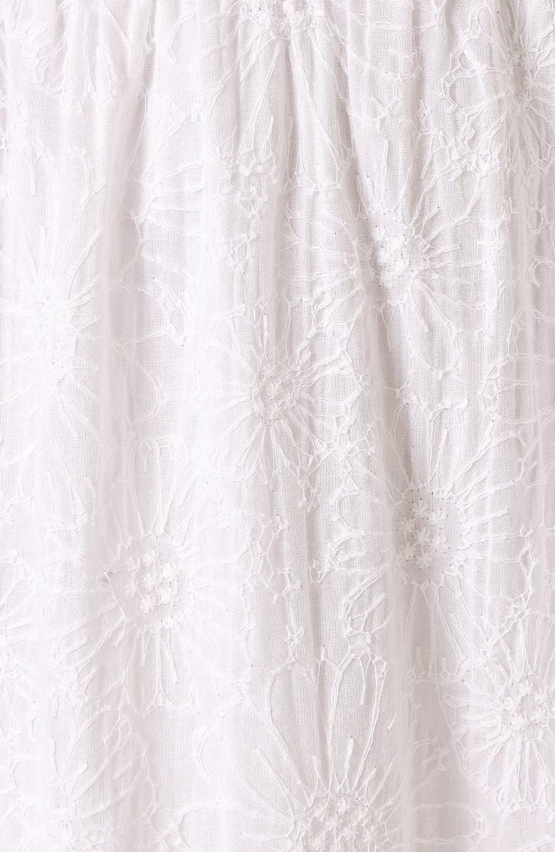 Petal & Pup Florina Strapless Tiered Maxi Sundress, Alternate, color, White Floral