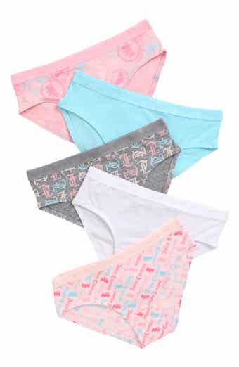 Kids' 5-Pack Stretch Cotton Bikinis