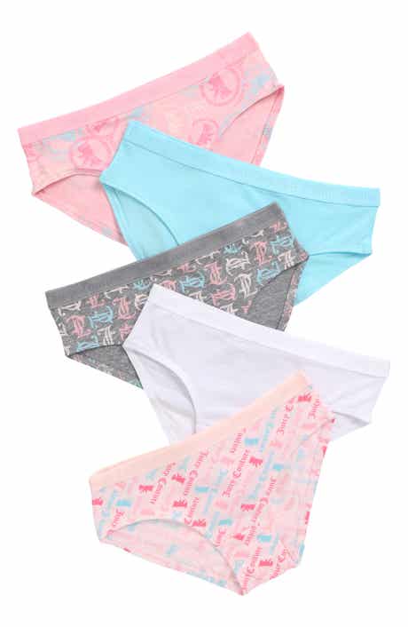 Kids' 5-Pack Stretch Cotton Bikinis