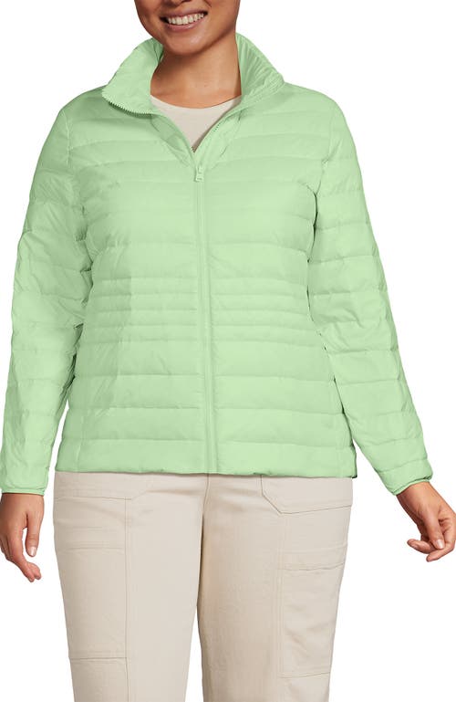 Lands' End Wanderweight Ultralight Packable Down Jacket In Icy Mint Green