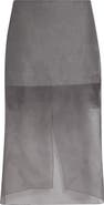 MONSE Layered Silk Organza Pencil Skirt