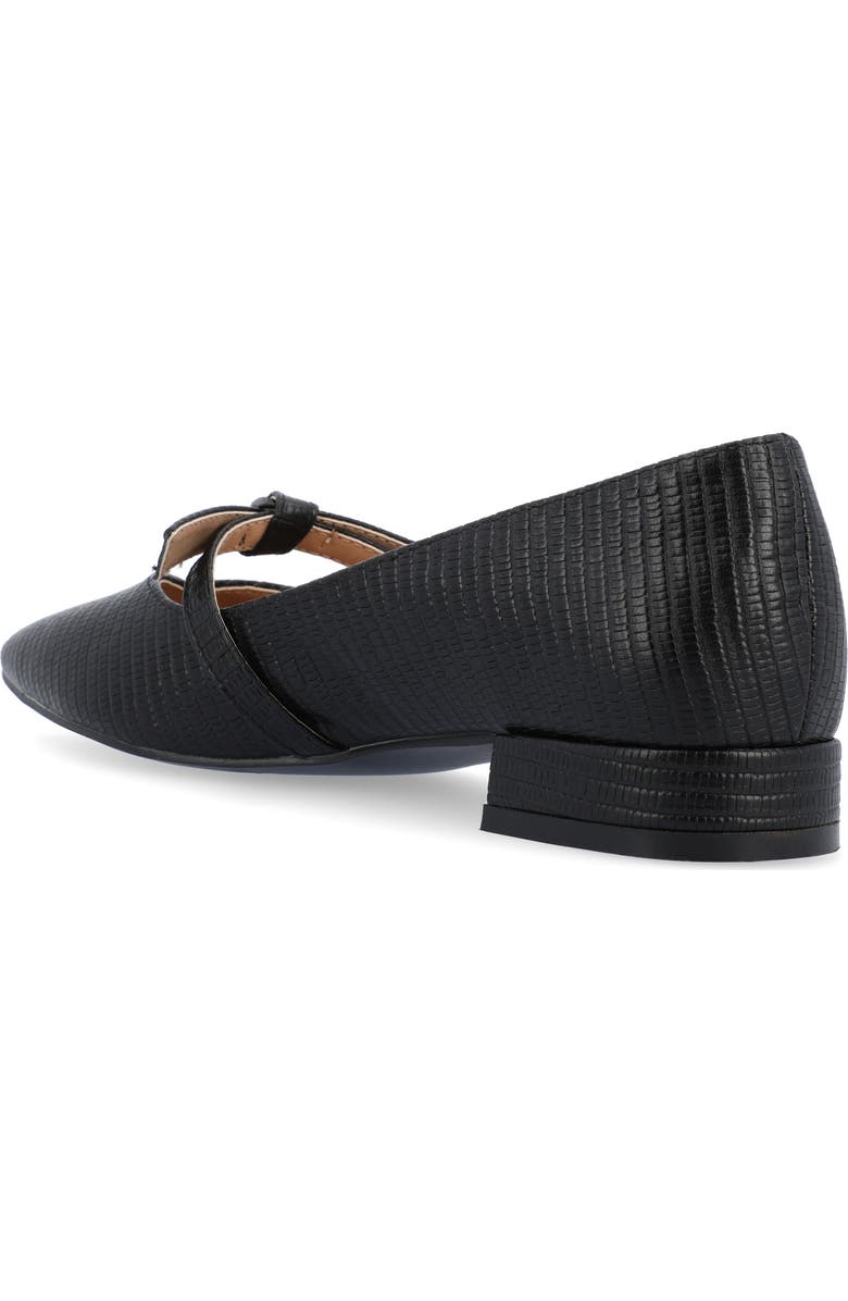 Journee Collection Cait Snake Embossed Pump, Alternate, color, Black