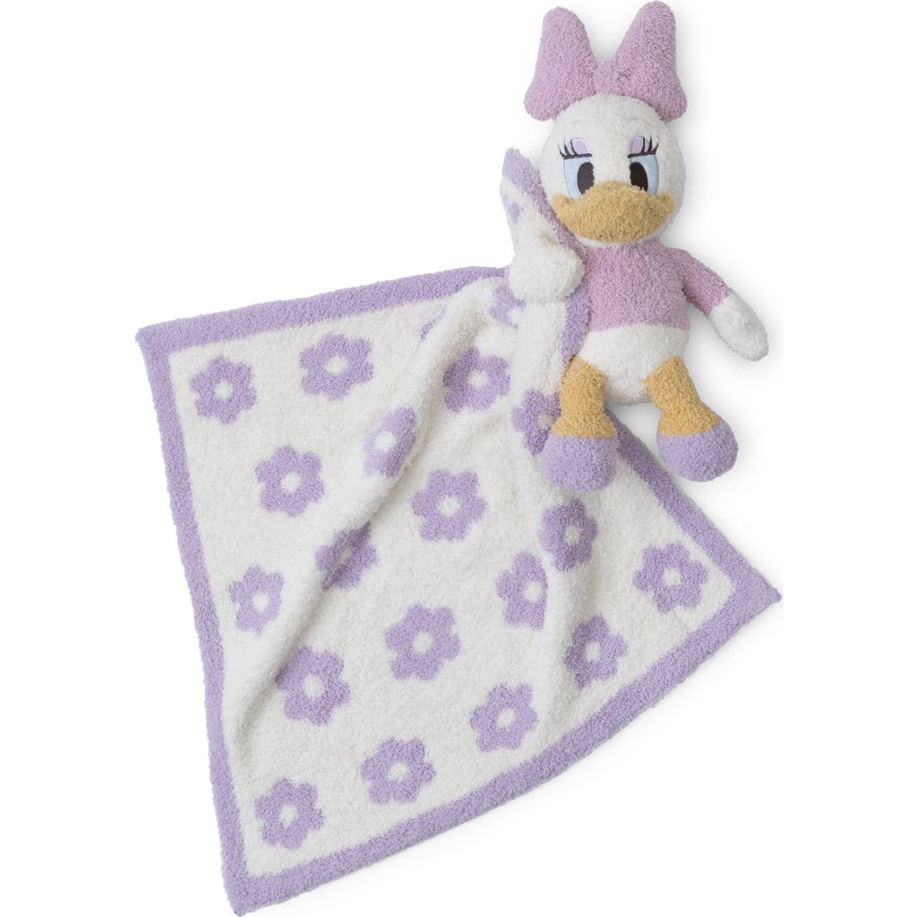 Barefoot Dreams Cozychic Daisy Duck Blanket Buddie In Lilac Multi