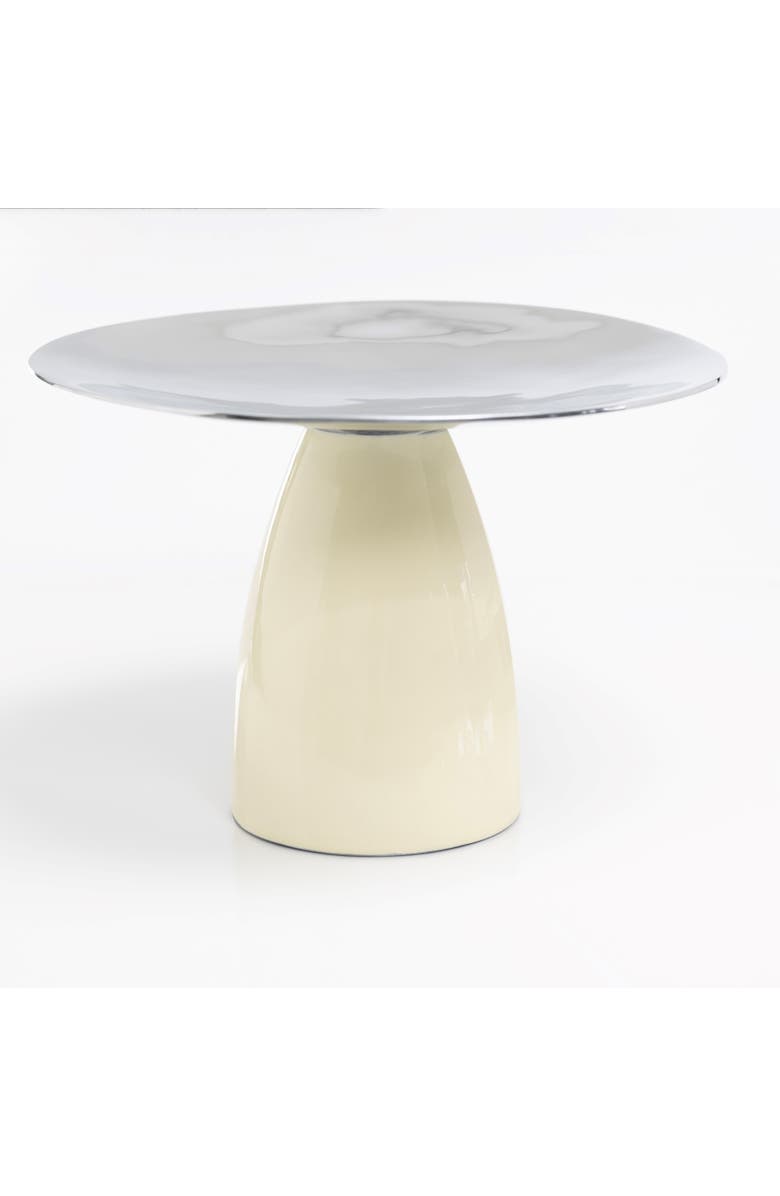 Lunares Luxe Cake Pedestal, Main, color, Oyster