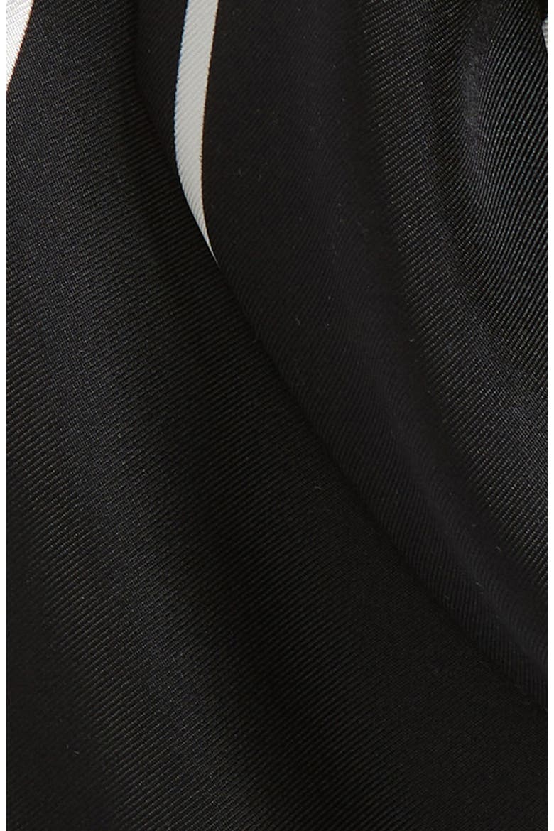 Stripe Silk Scarf, Alternate, color, 001BLK