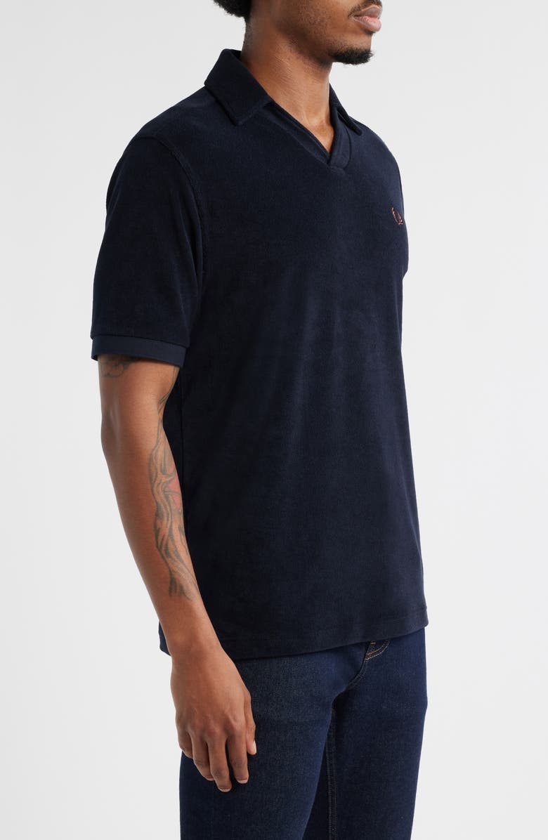 Fred Perry Terry Cloth Johnny Collar Polo, Alternate, color, 