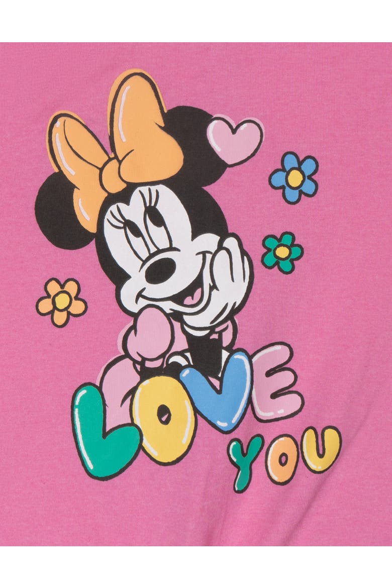 Minnie Mouse 2-Piece Short Sleeve Tee and Gauze Shorts Set, Alternate, color, Pink Multi Minnie