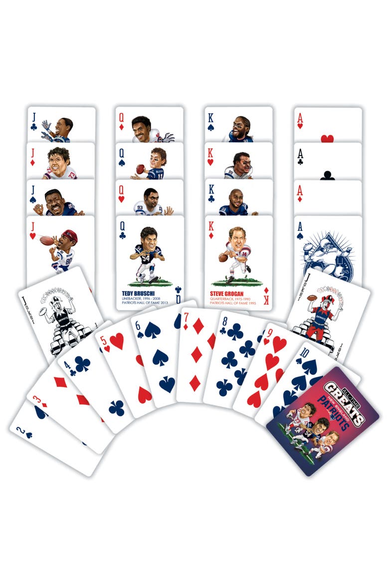 New England Patriots Playing Cards, Alternate, color, Multicolor