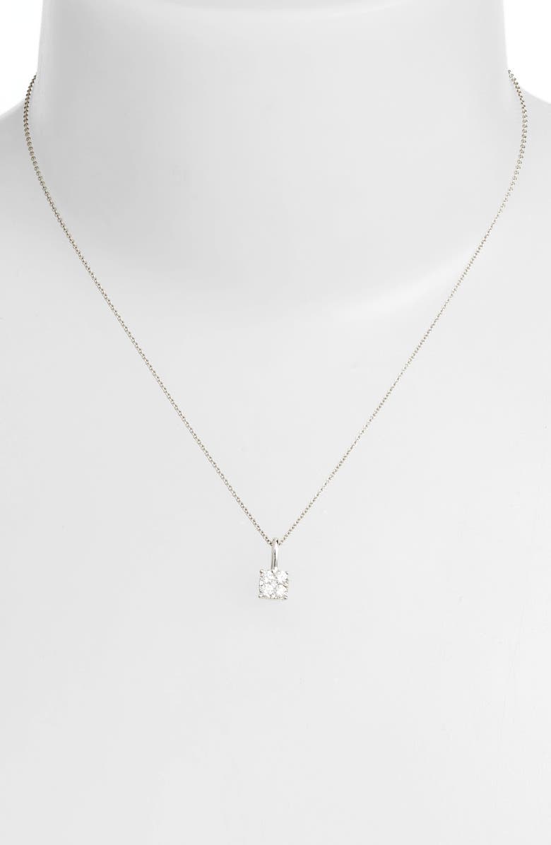 Bony Levy Mika Diamond Pavé Pendant Necklace, Alternate, color, White Gold/ Dia