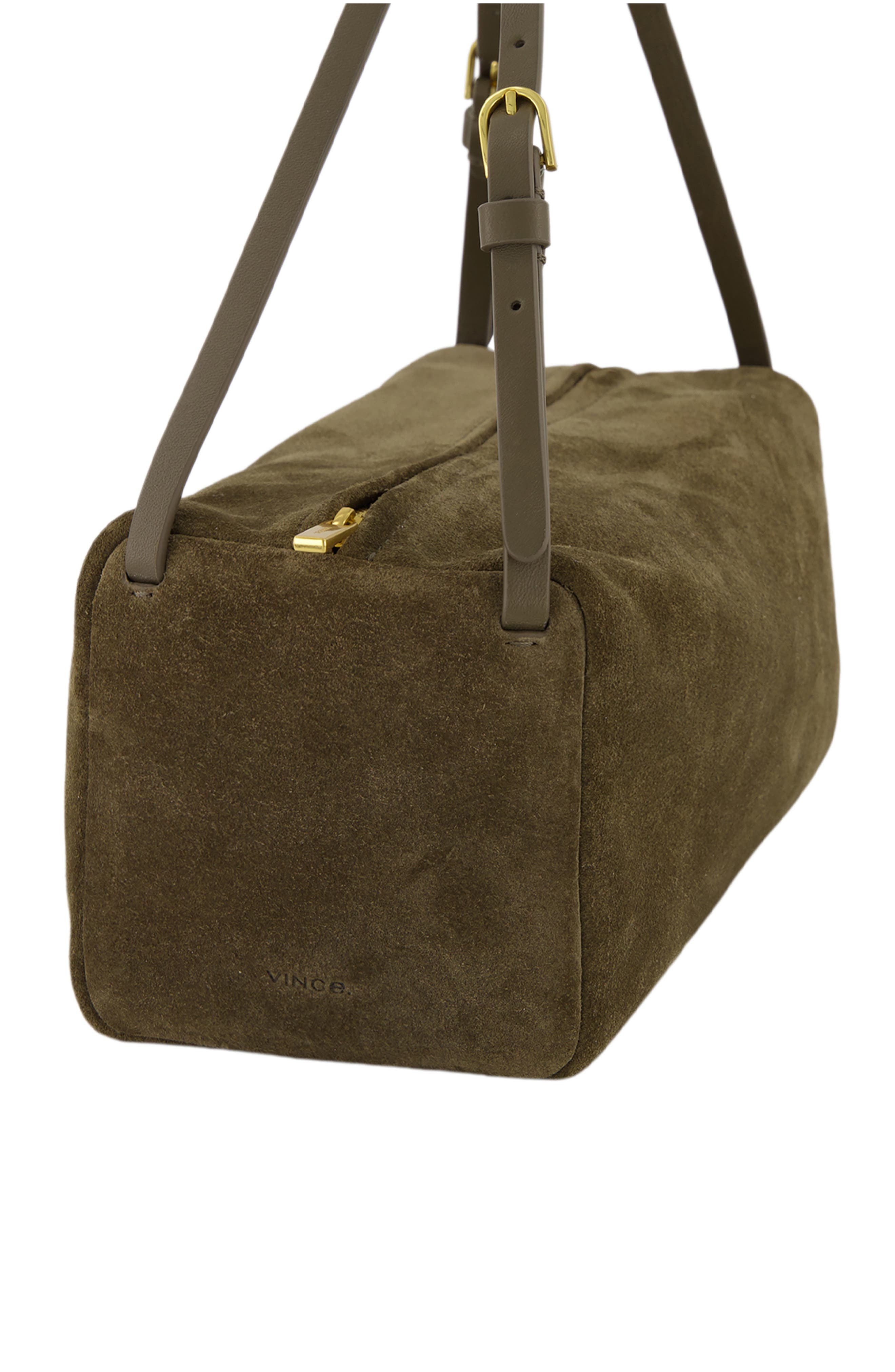 Josie Suede Top Handle Bag, Alternate, color, OLIVA