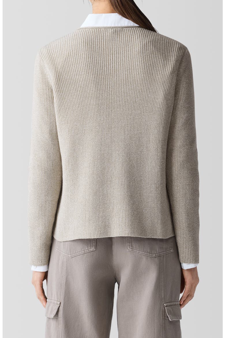 Crewneck Organic Cotton Sweater, Alternate, color, DOVE