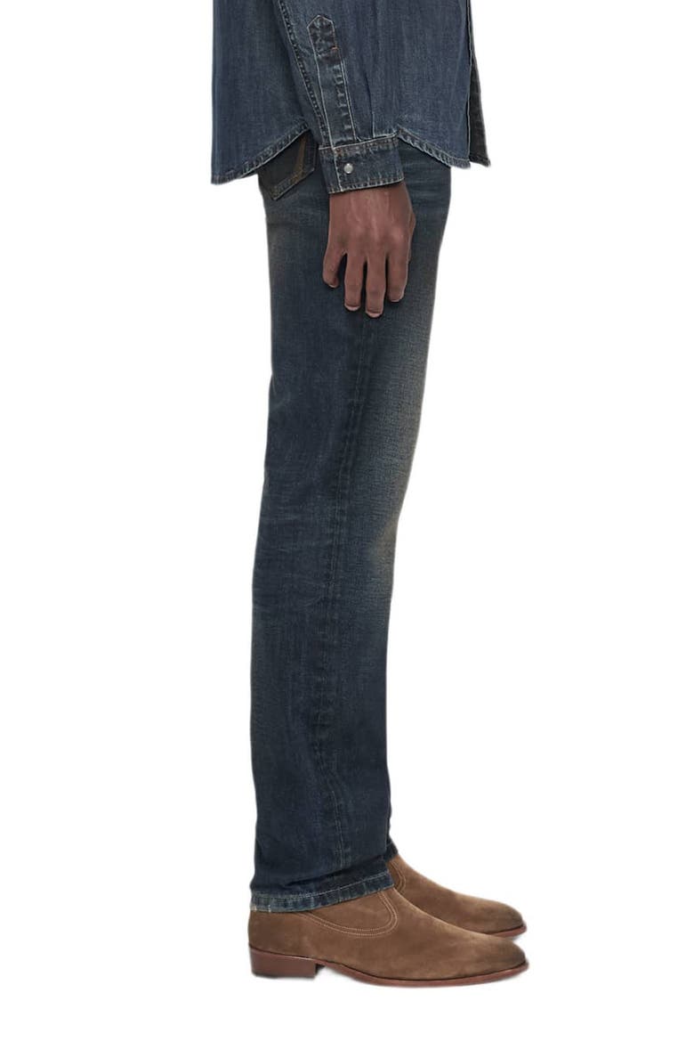 Slim Straight Leg Jeans, Alternate, color, TINTED DARK INDIGO