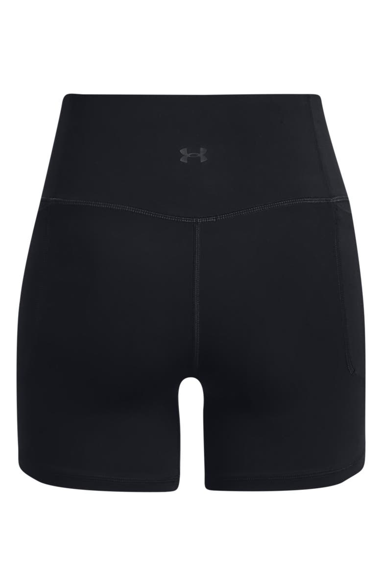 Under Armour Meridan Middy High Waist Bike Shorts, Alternate, color, Black / / Black