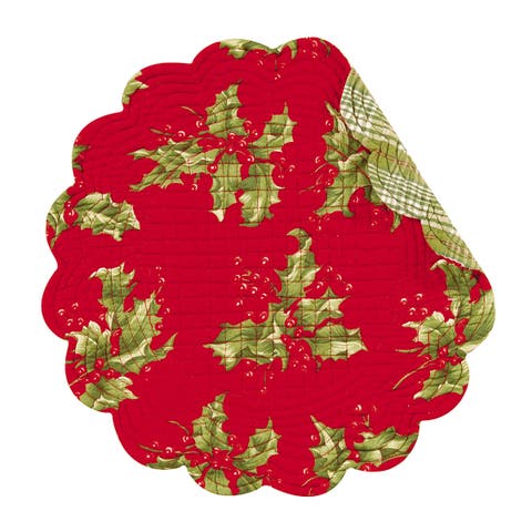 Holly Round Placemat Set of 4
