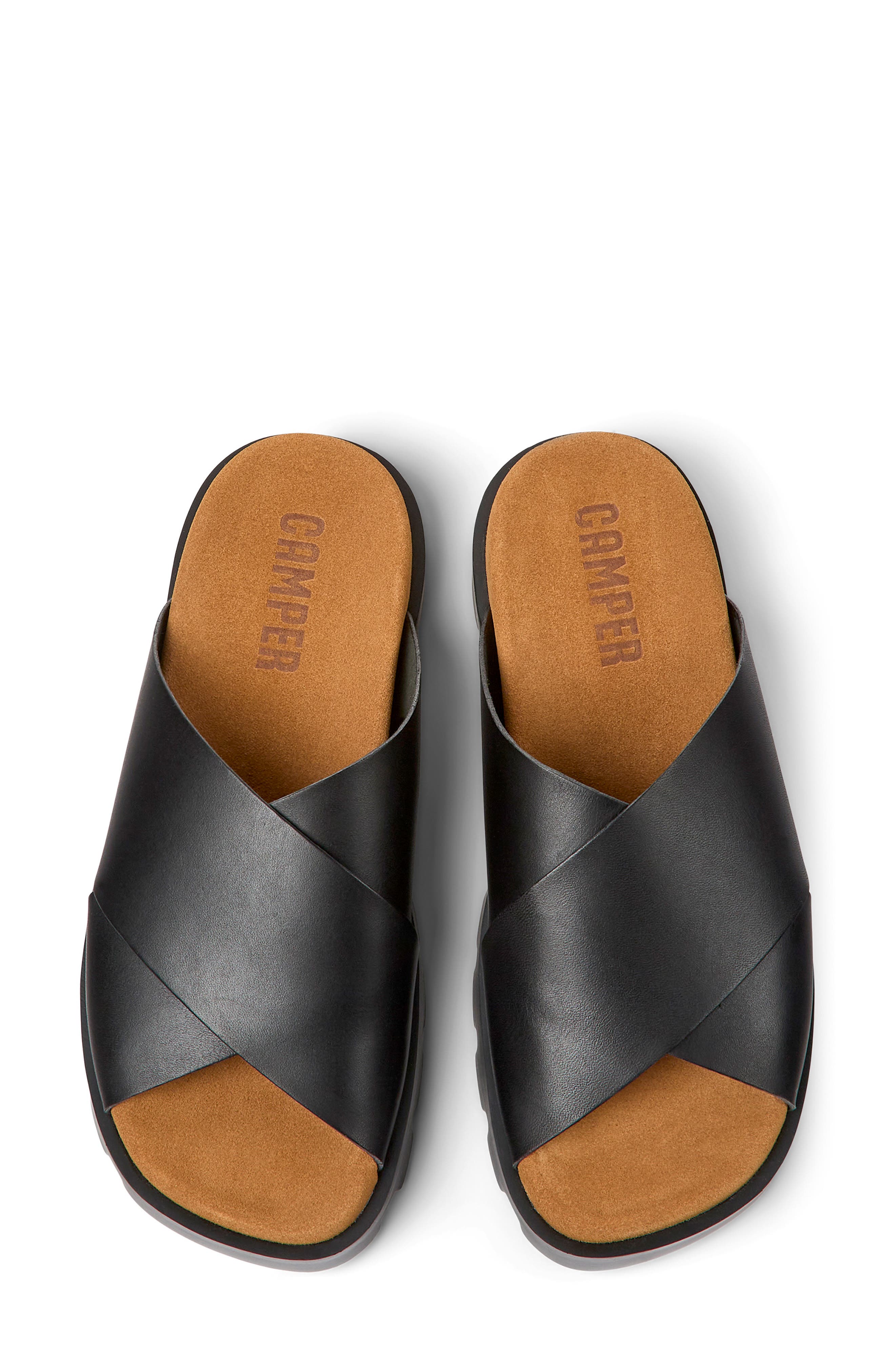 Camper Brutus Slide Sandal, Alternate, color, Black