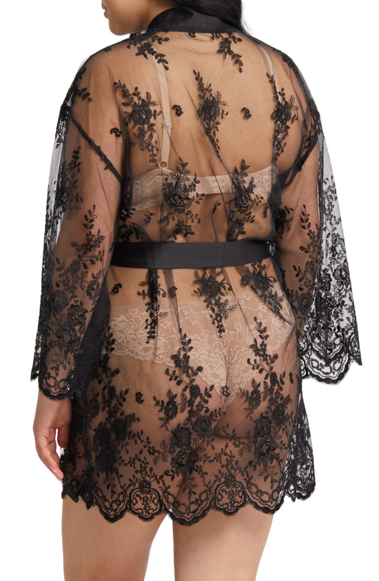 Rya Collection Darling Lace Wrap, Alternate, color, Black