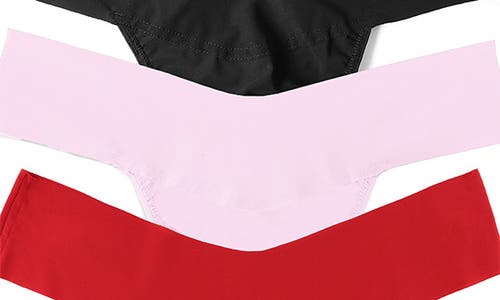 Hanky Panky Breathe Assorted 3-pack V-cut Thongs In Multi