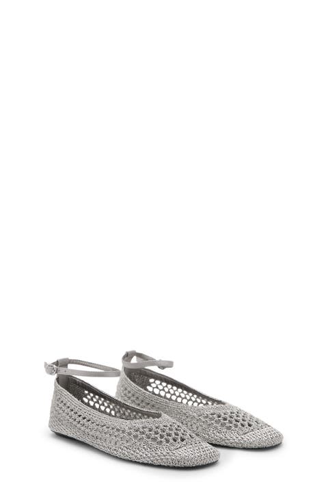 Crochet Ankle Strap Ballet Flat