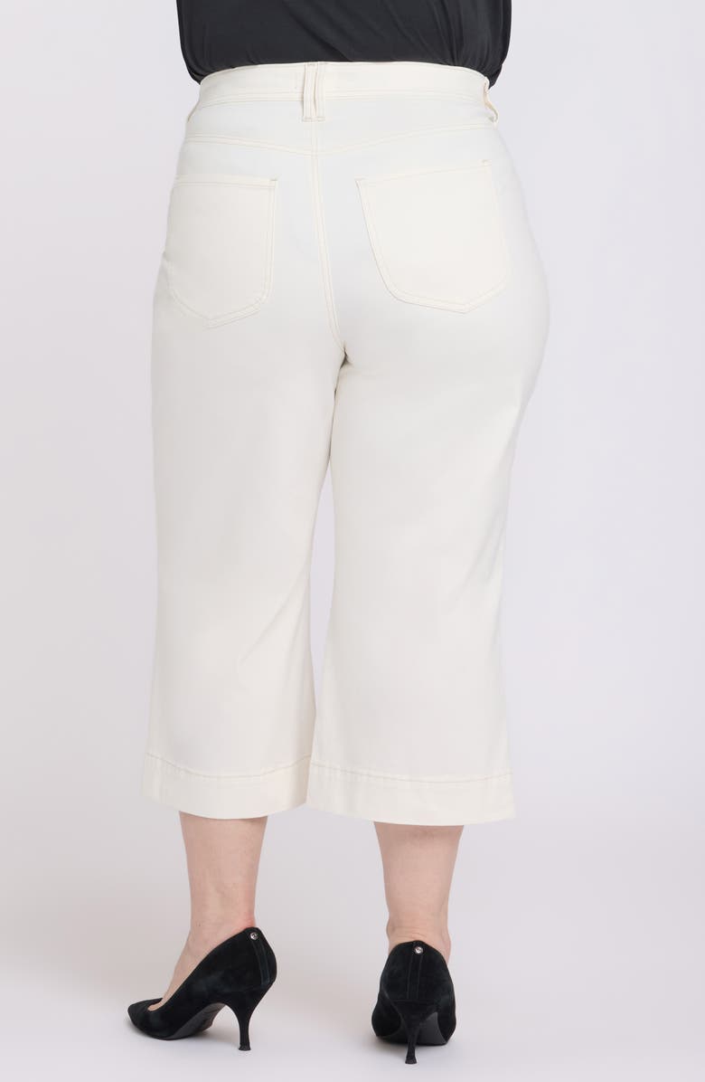 NYDJ Brigitte Patch Pocket High Waist Wide Leg Capri Jeans, Alternate, color, 