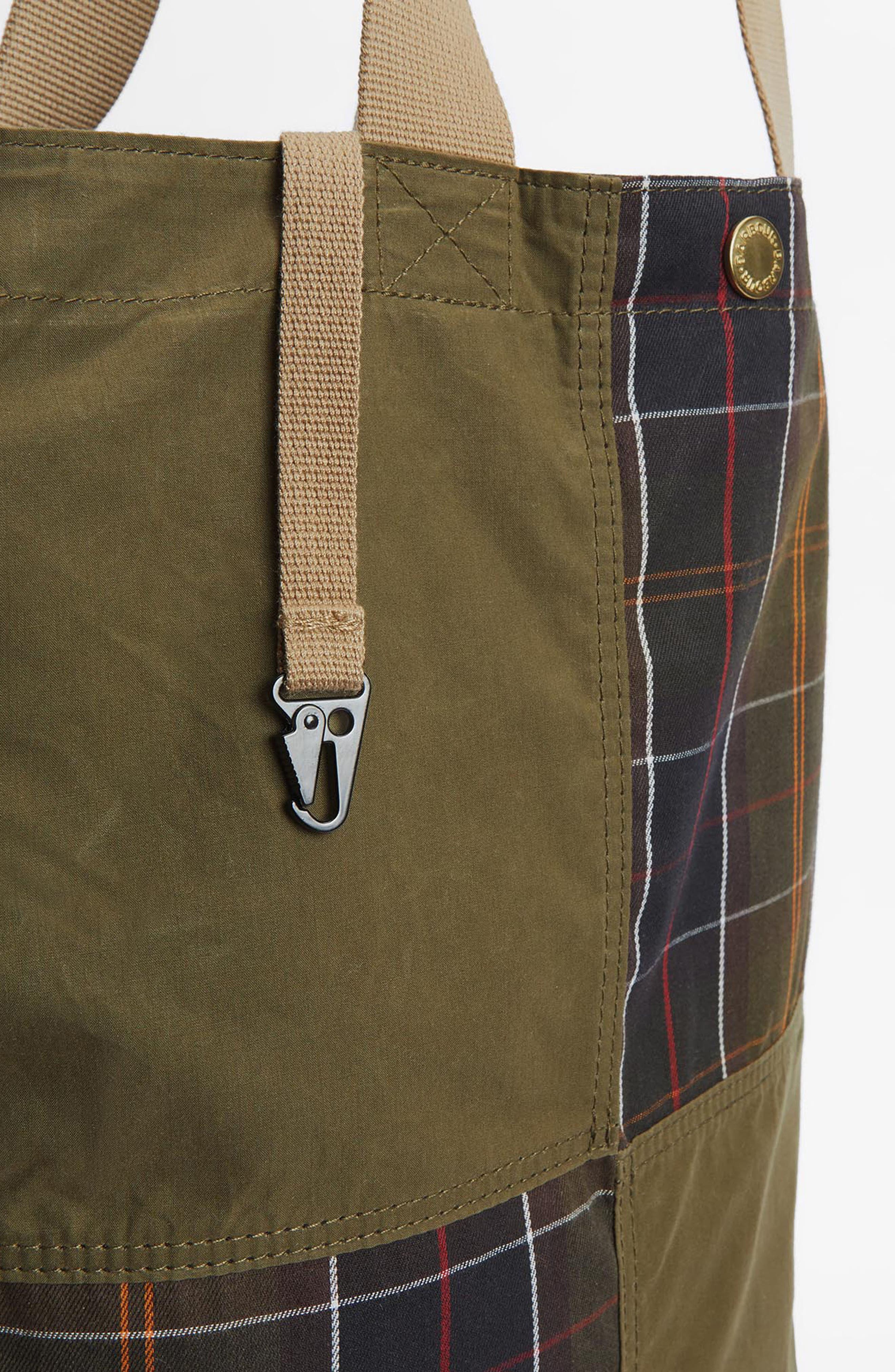 Barbour Transport Patchwork Tote, Alternate, color, Dusky Green