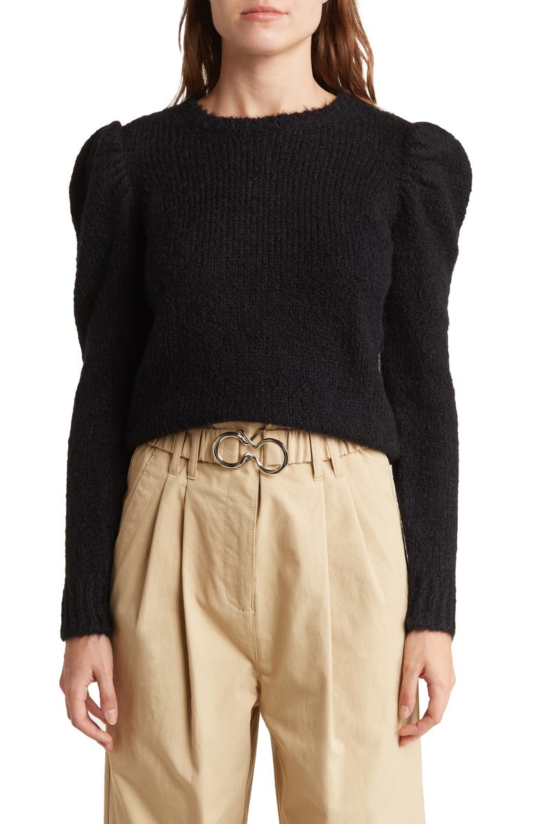 Derek Lam 10 Crosby Locken Puff Sleeve Sweater, Main, color, 