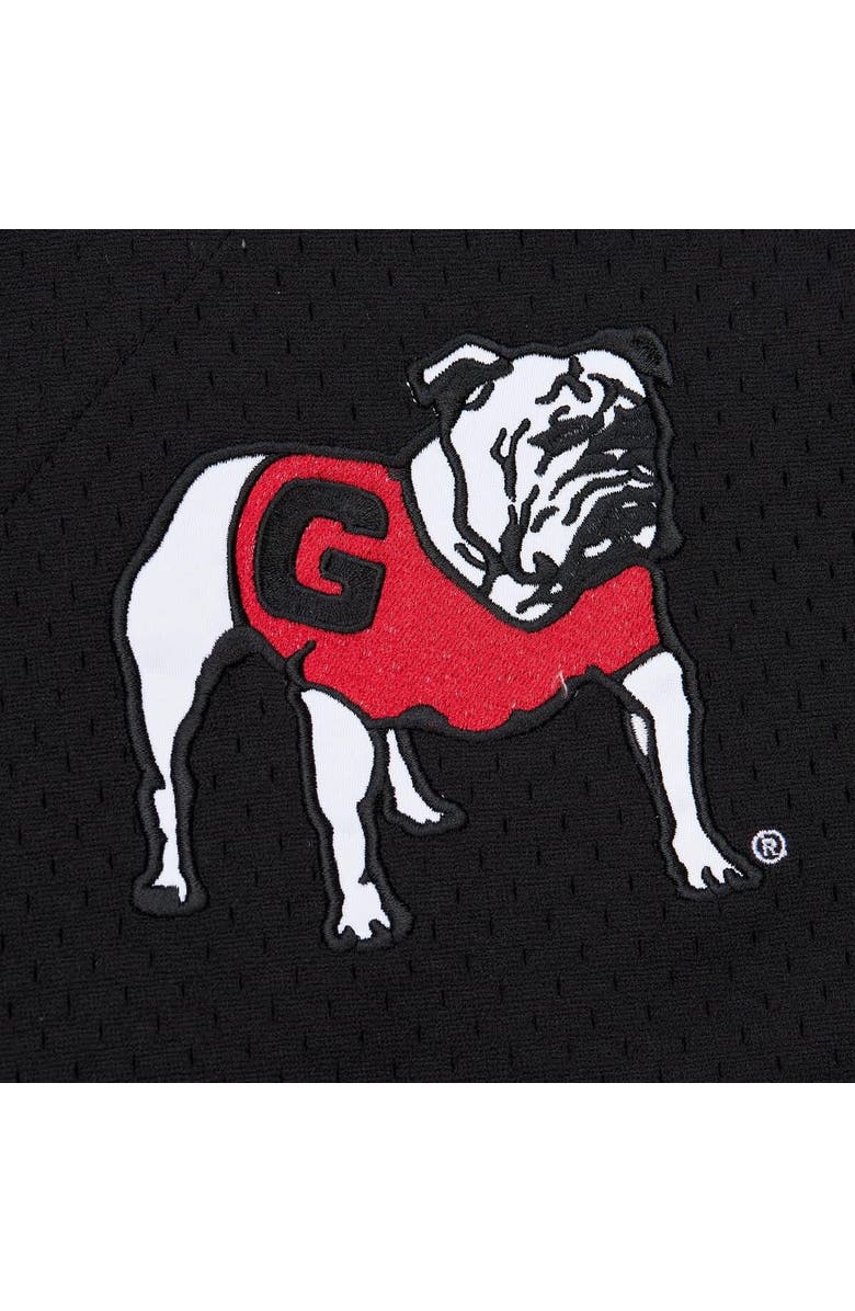 Mitchell & Ness Men's Mitchell & Ness Black Georgia Bulldogs Game Time Vintage Mesh Button Front Top, Alternate, color, 