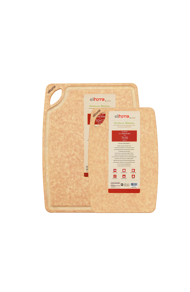 Eli Home Classic Series 2 Piece Cutting Board Set, Main, color, Brown