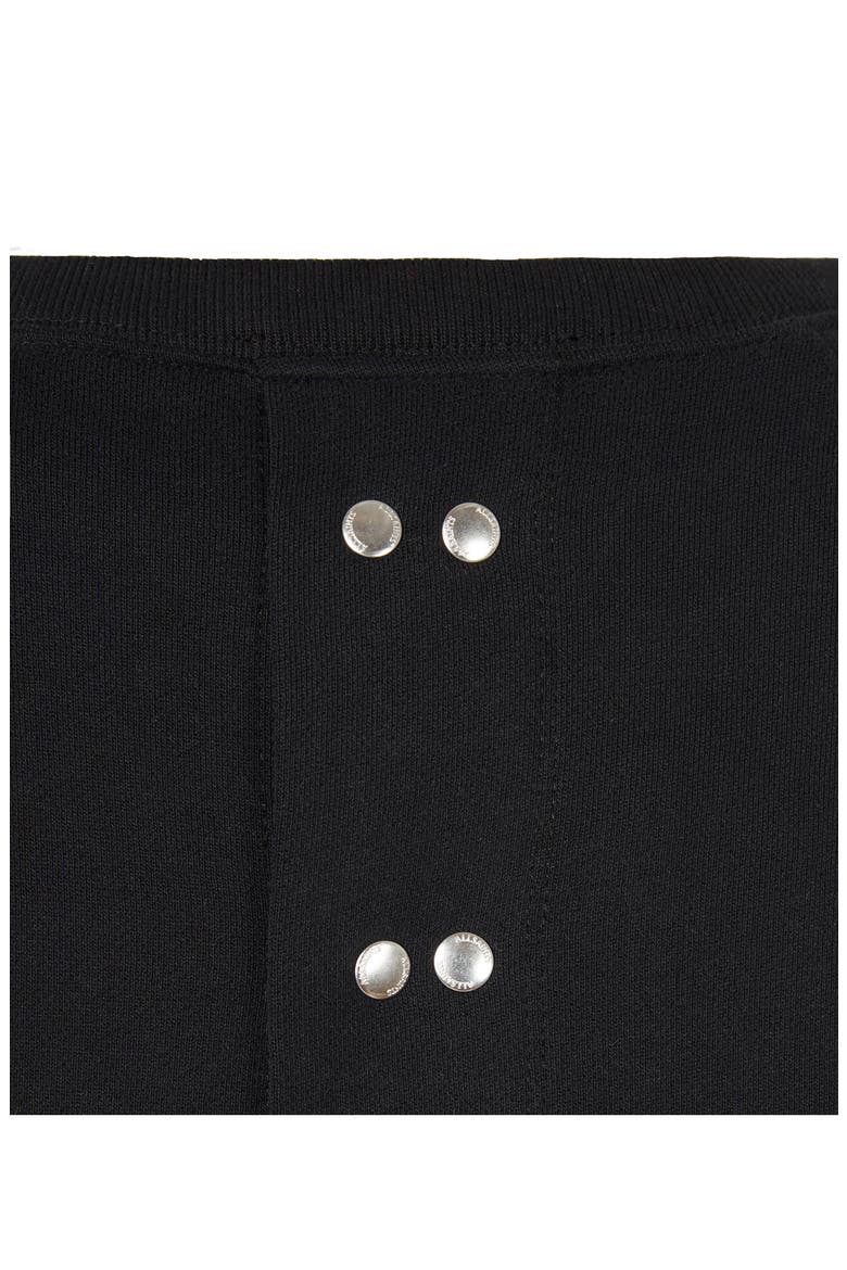 Lee Long Sleeve Lace Hem Sweatshirt Dress, Alternate, color, BLACK