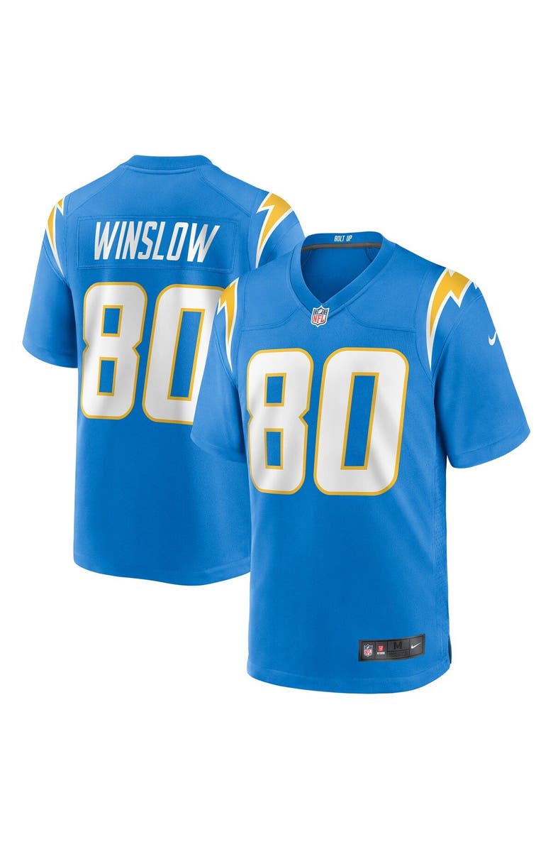 Nike Men's Nike Kellen Winslow Powder Blue Los Angeles Chargers Game Retired Player Jersey, Main, color, 