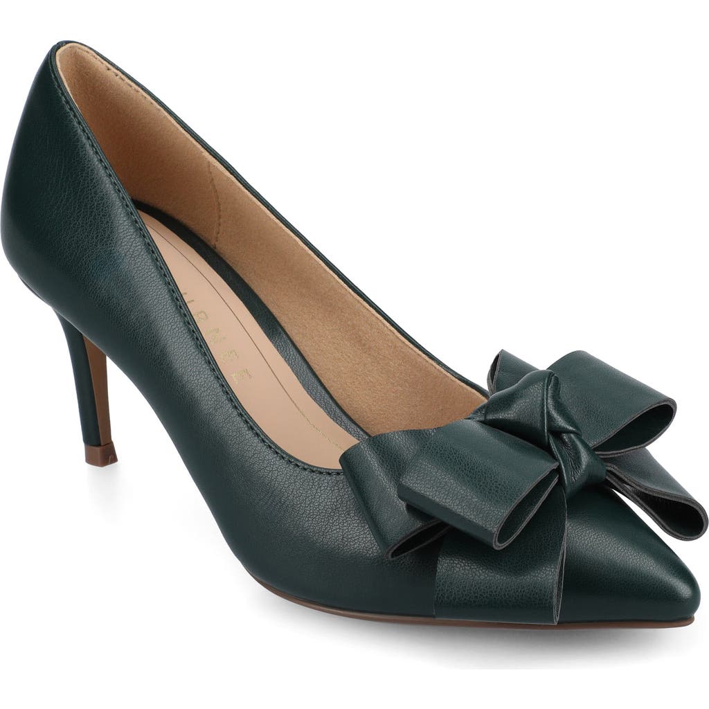 Journee Collection Crystol Pump In Green