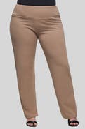 24seven Comfort Apparel High Waist Straight Leg Pants