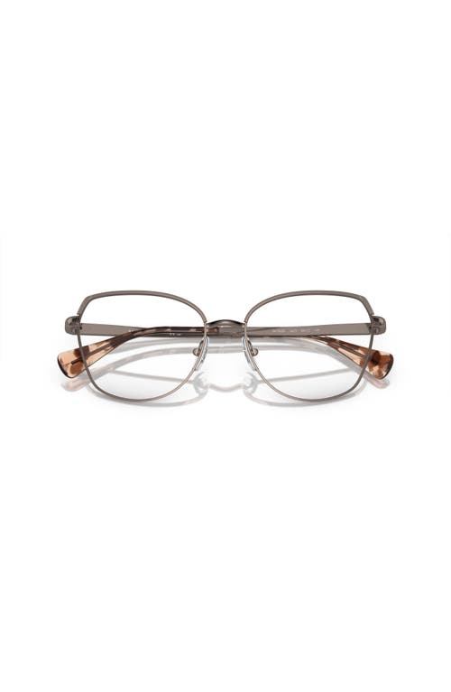 Ralph 55mm Irregular Optical Glasses In Brown