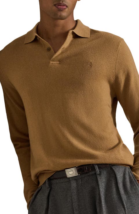 Merino Wool Polo Sweater