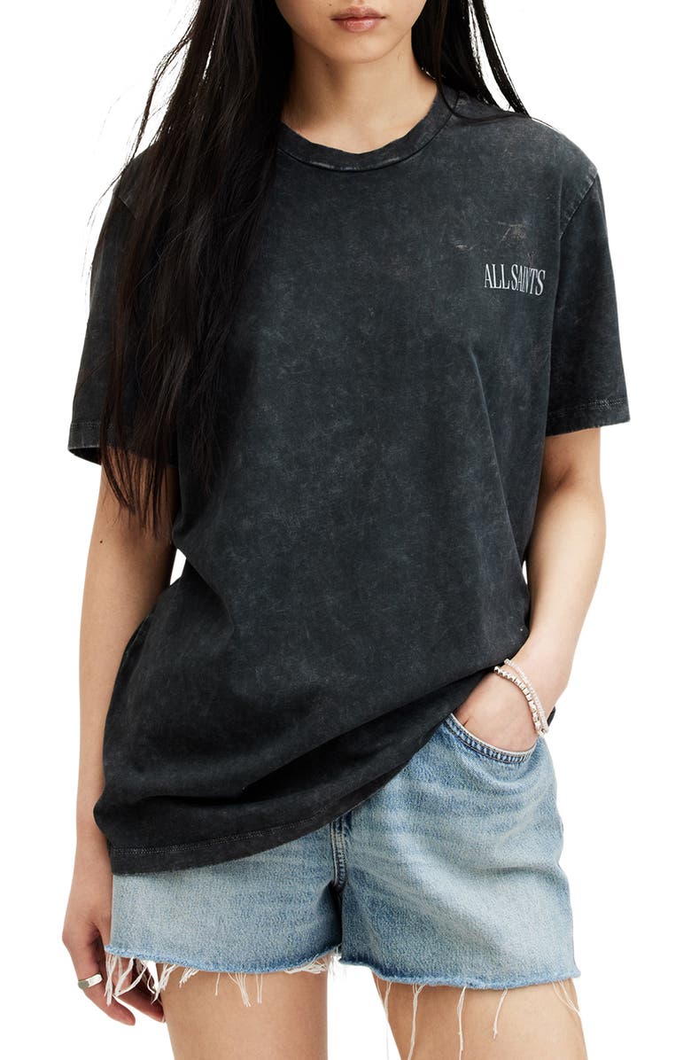 AllSaints Logo Cotton T-Shirt, Main, color, 