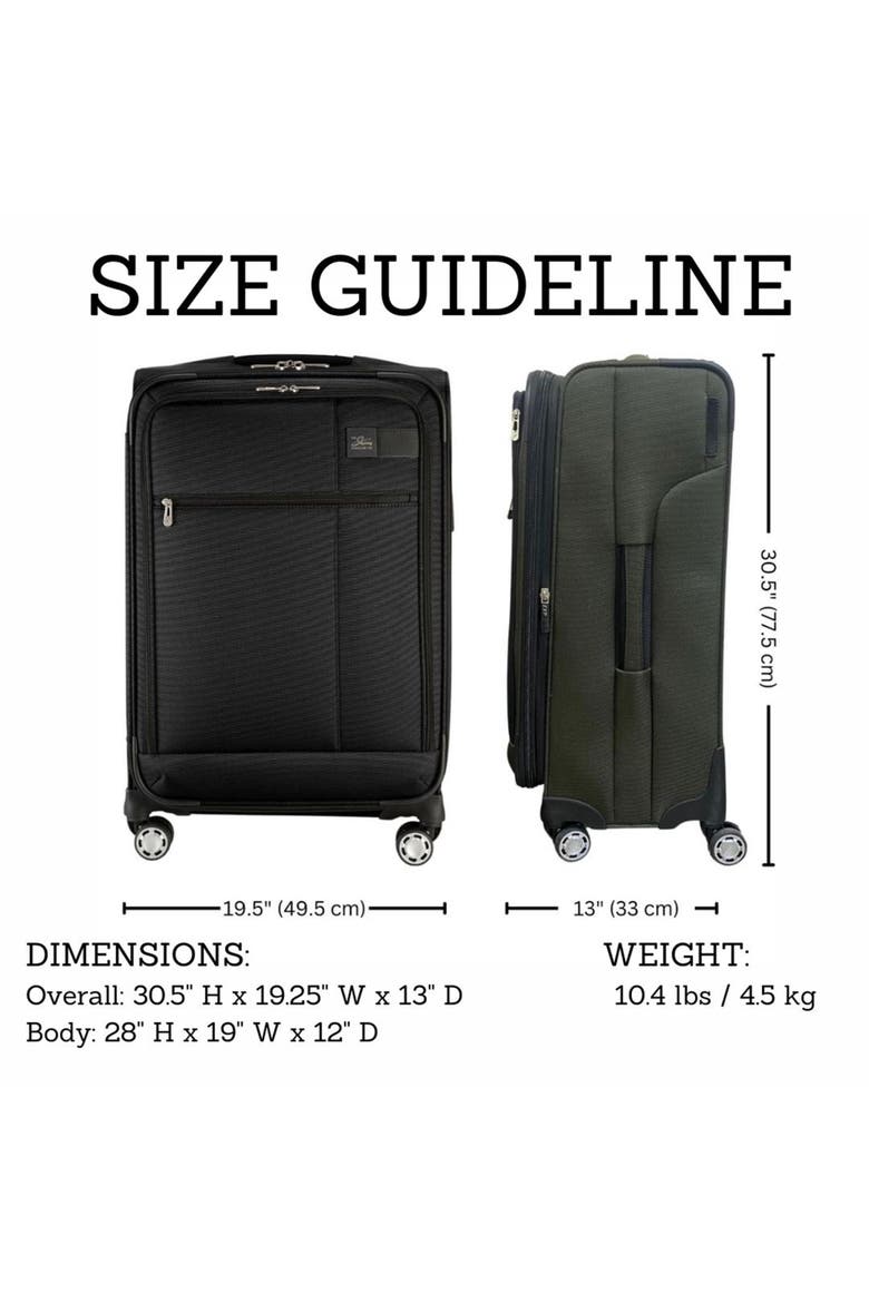 Sigma 7.0 Softside Expandable 28" Large Checked Spinner Luggage, Alternate, color, Pine