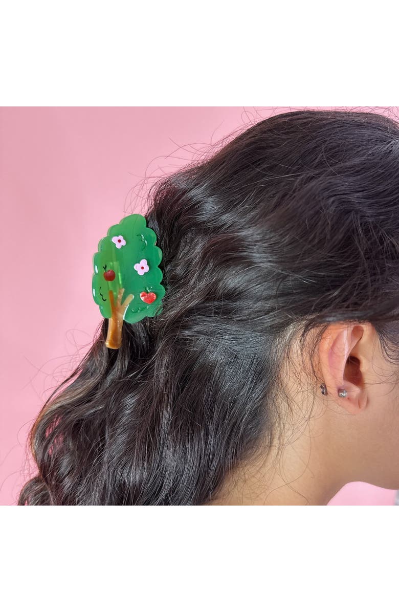 Centinelle Tree Hair Claw, Alternate, color, Green