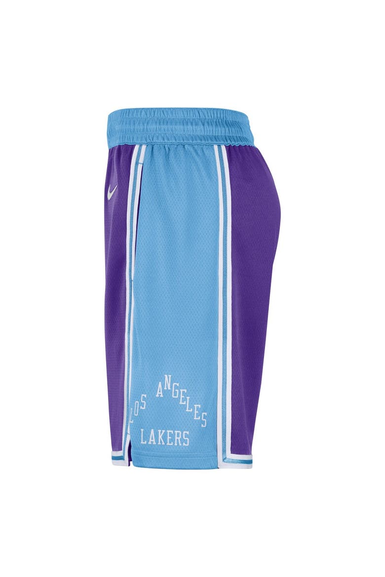 Men's Nike Purple/Blue Los Angeles Lakers 2021/22 City Edition Swingman Shorts, Alternate, color, Purple