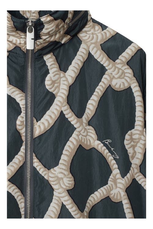 Burberry Knot-print Bomber Jacket In Magnet